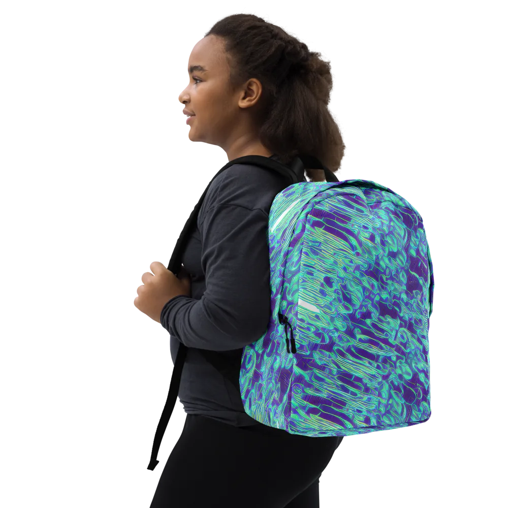 Aqua Fever on Minimalist Backpack — Right Front