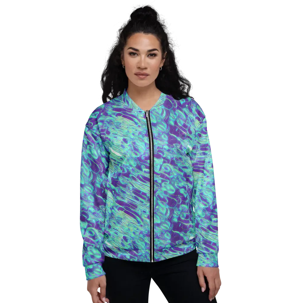 Aqua Fever on Bomber Jacket — Front