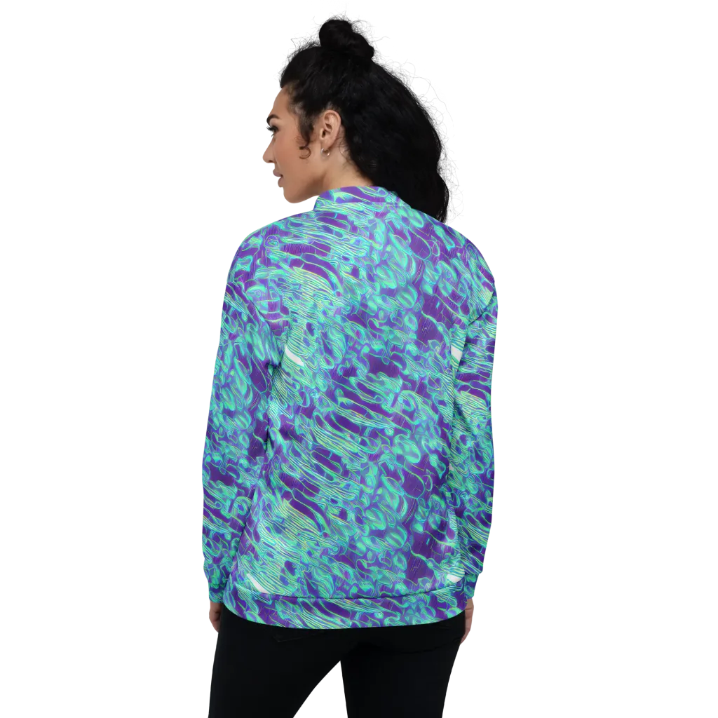Aqua Fever on Bomber Jacket — Back