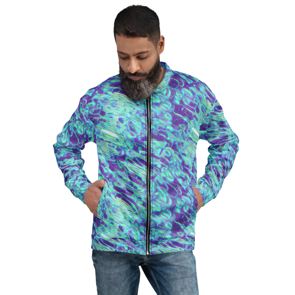Aqua Fever on Bomber Jacket — Front