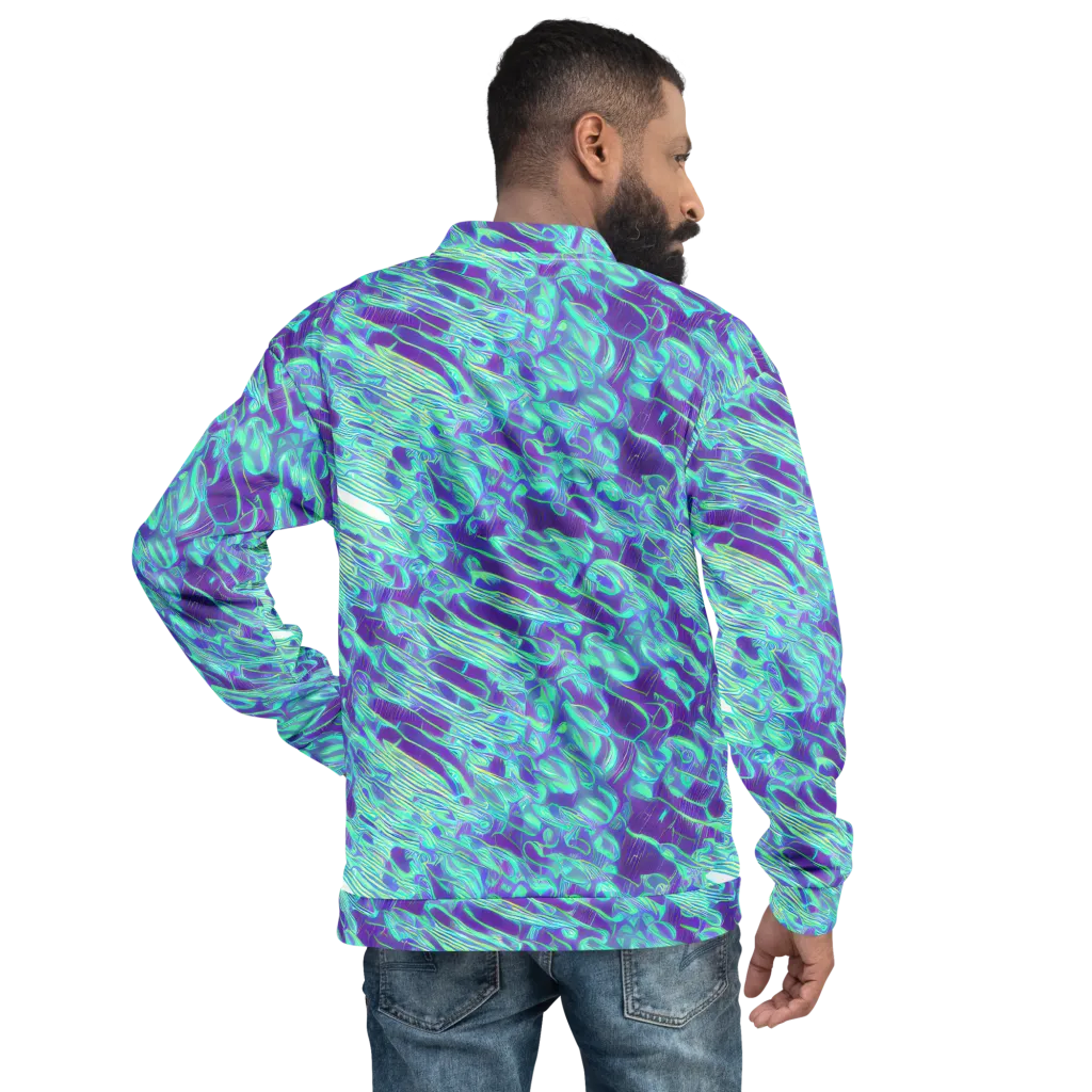 Aqua Fever on Bomber Jacket — Back