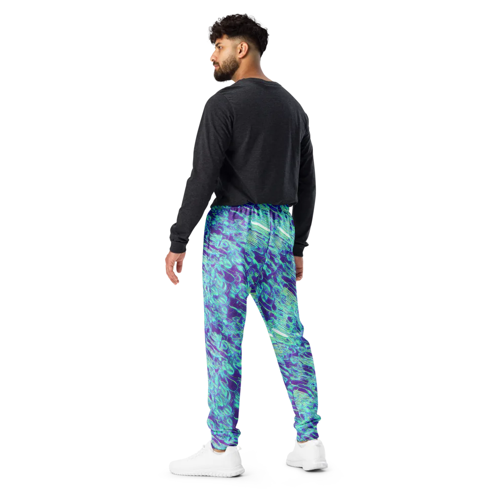 Aqua Fever on Men's Joggers — Back