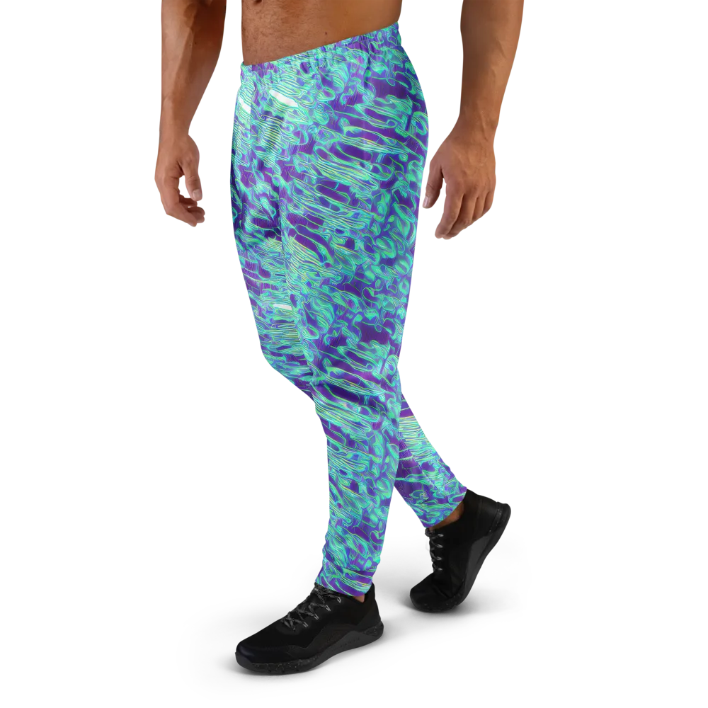 Aqua Fever on Men's Joggers — Left