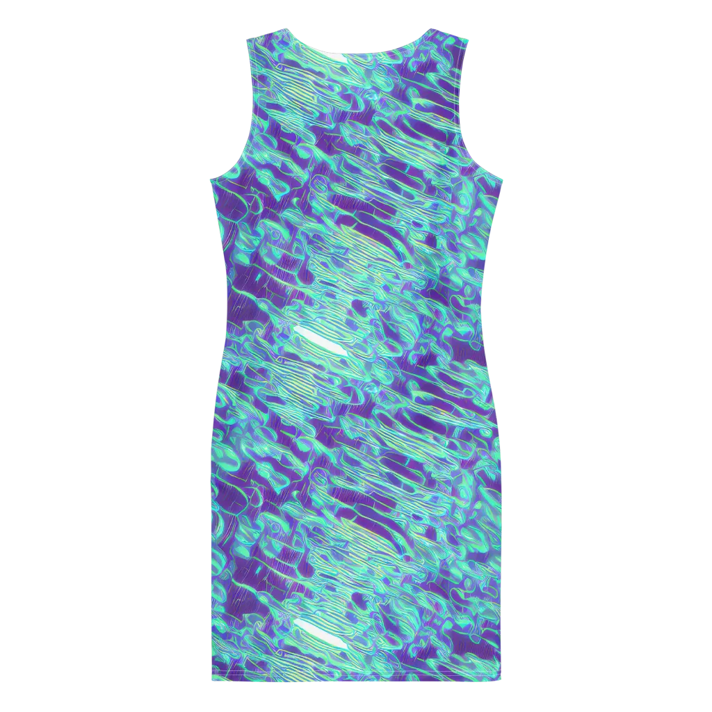 Aqua Fever on Bodycon Dress — Back