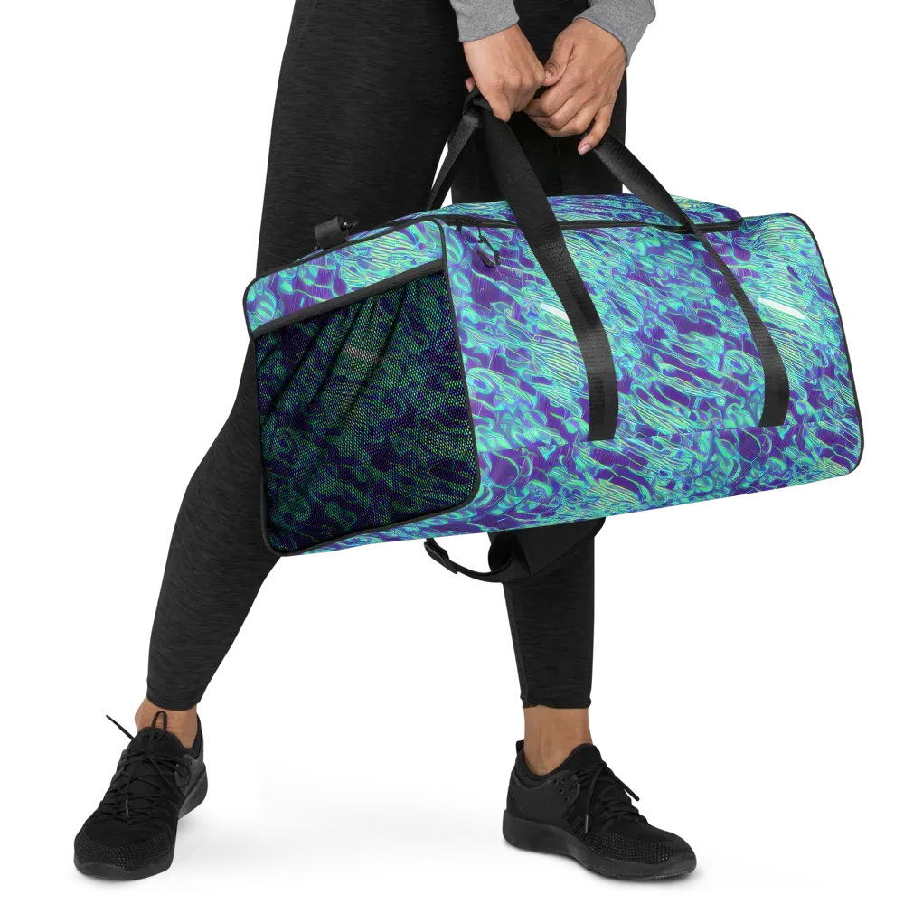 Aqua Fever on Duffle Bag — Right Front