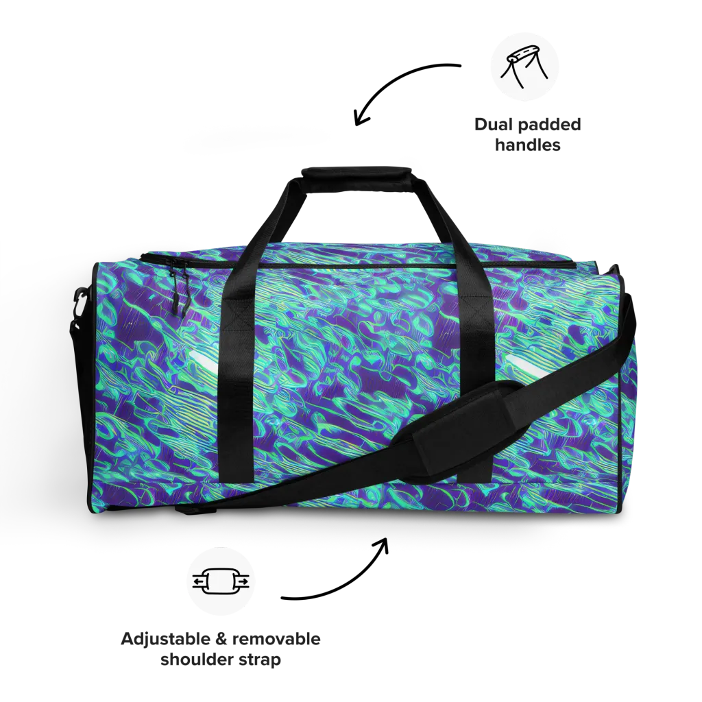 Aqua Fever on Duffle Bag — Front