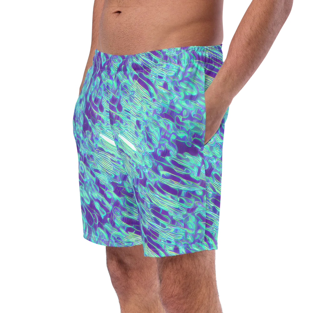 Aqua Fever on Swim Trunks — Left Front