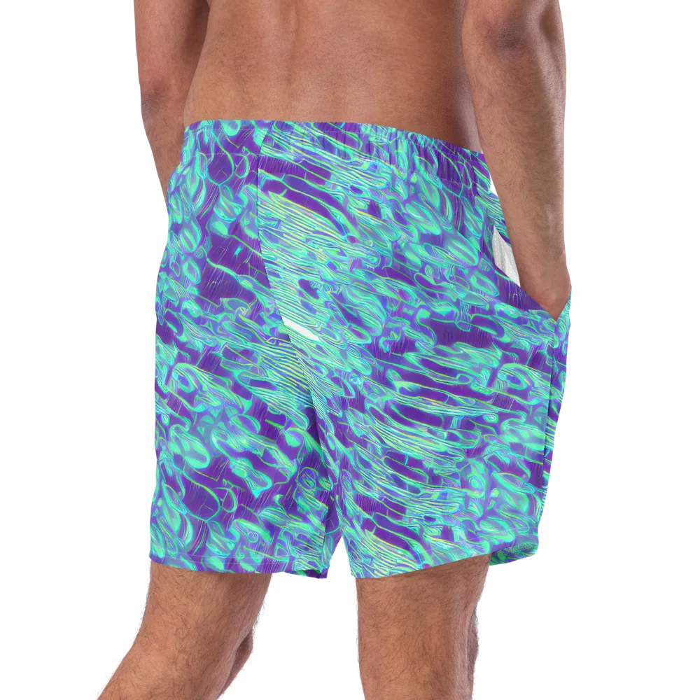Aqua Fever on Swim Trunks — Right Back