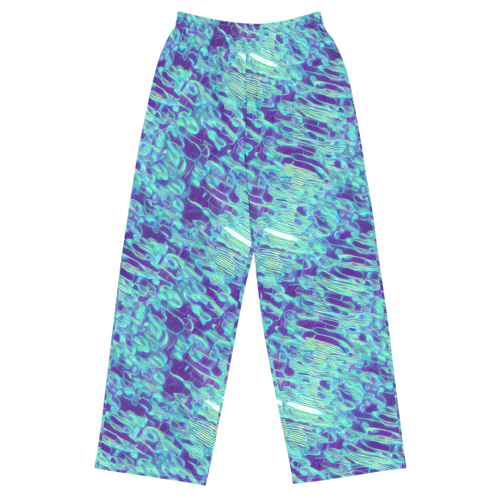 Aqua Fever on Wide-Leg Pants — Front