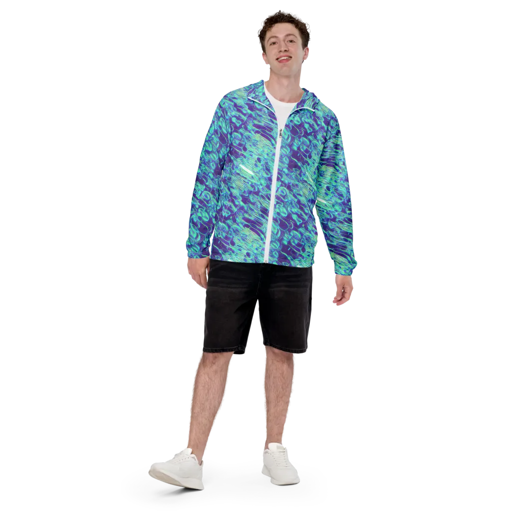 Aqua Fever on Men's Windbreaker — Front