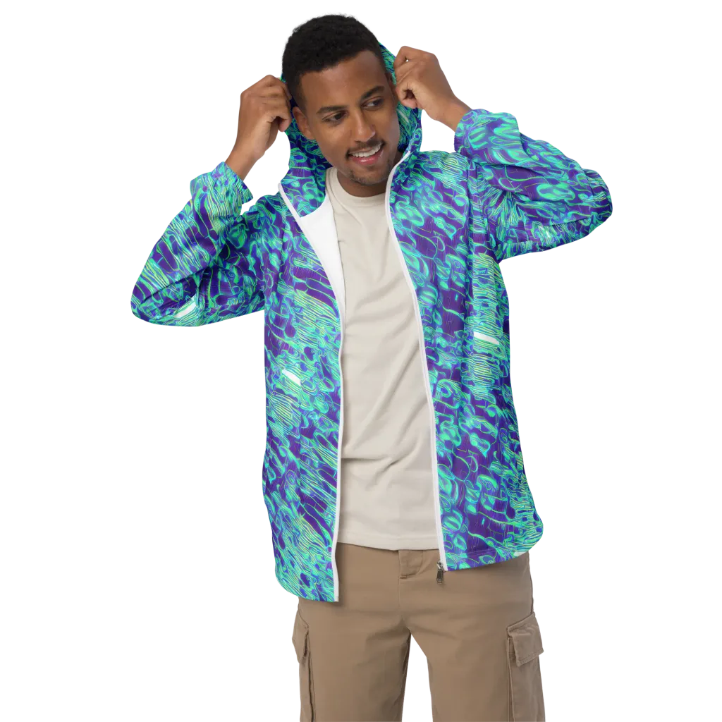 Aqua Fever on Men's Windbreaker — Front