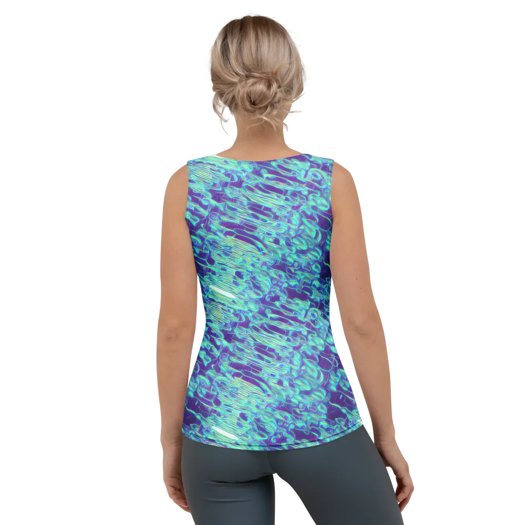Aqua Fever on Women's Tank Top — Back