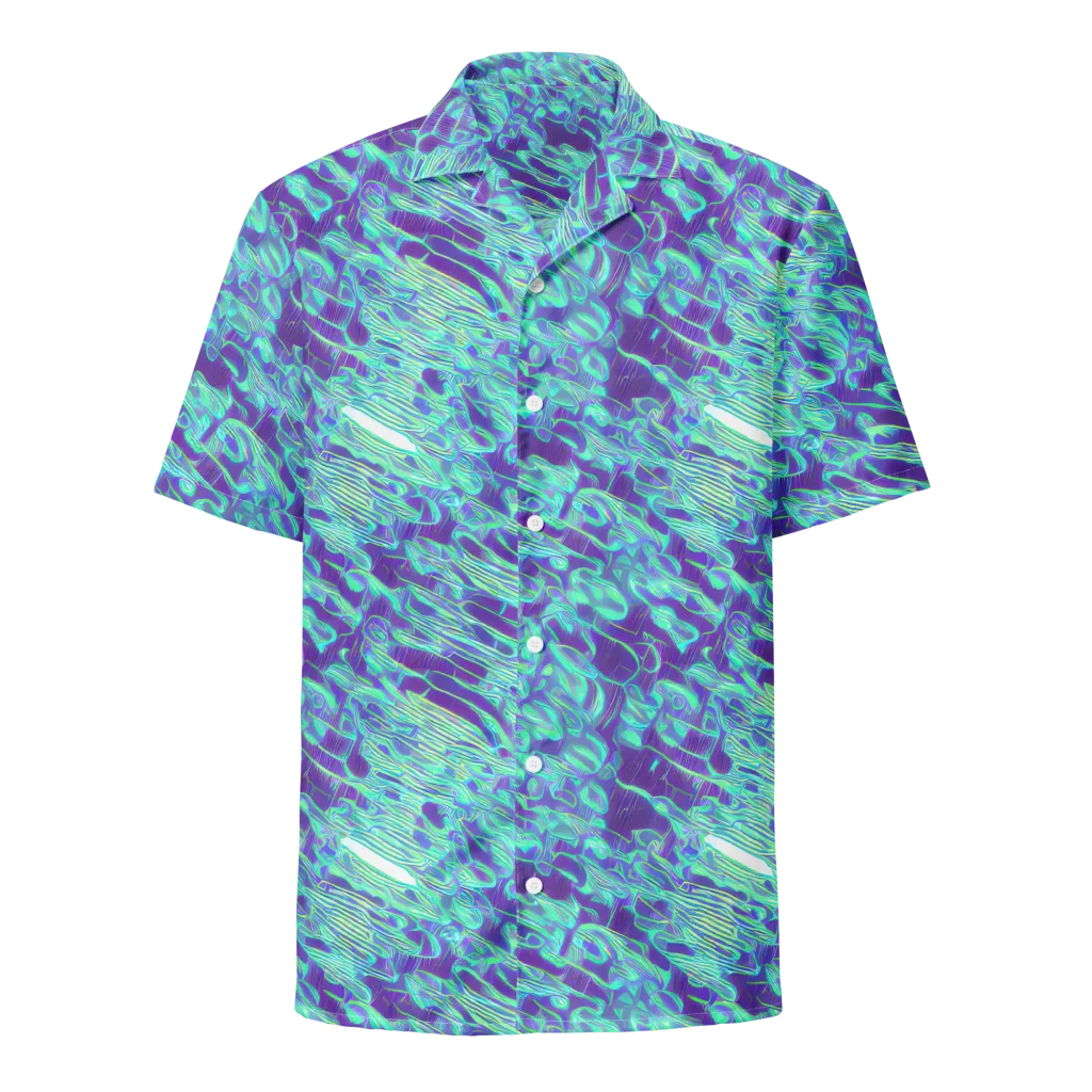 Aqua Fever on Button Shirt — Front