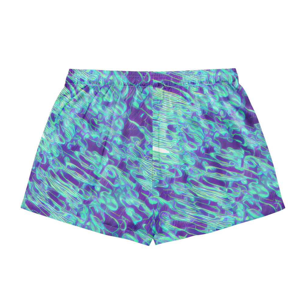 Aqua Fever on Women's Pajama Shorts — Back