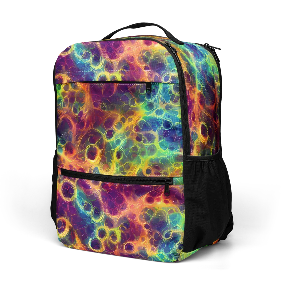 Neon Whorl on Utility Backpack — Left Front