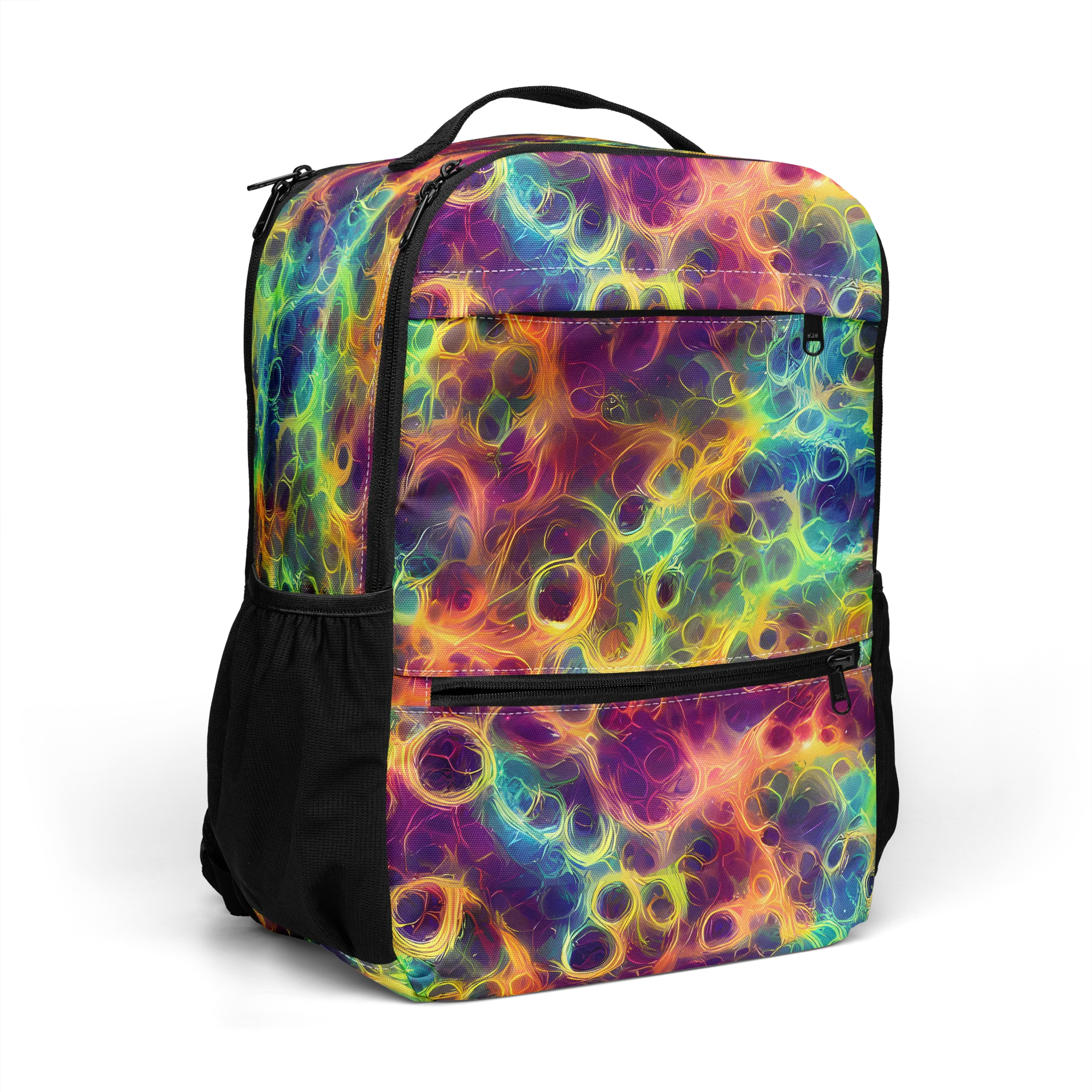Neon Whorl on Utility Backpack — Right Front