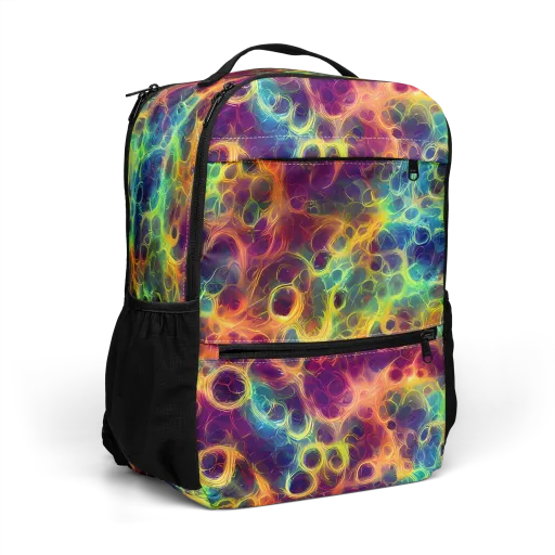 Neon Whorl on a Utility Backpack
