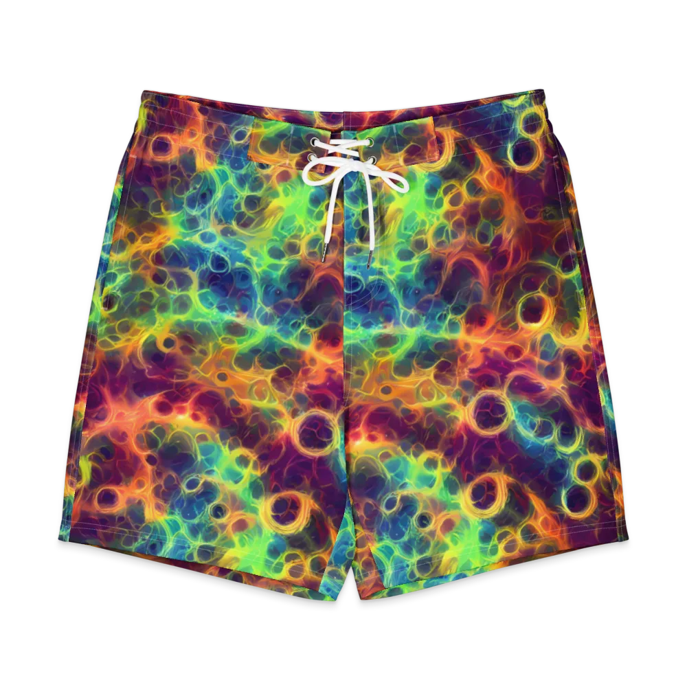 Neon Whorl on Men's Board Shorts — Front