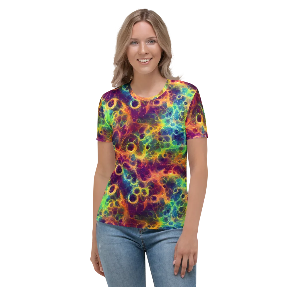 Neon Whorl on Women's Crew Neck T-Shirt — Front