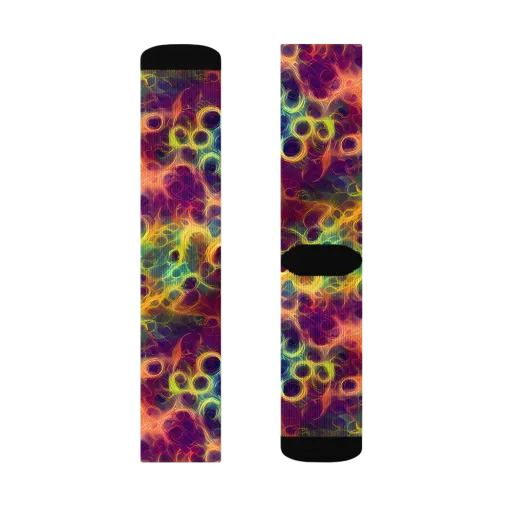 Neon Whorl on a Socks