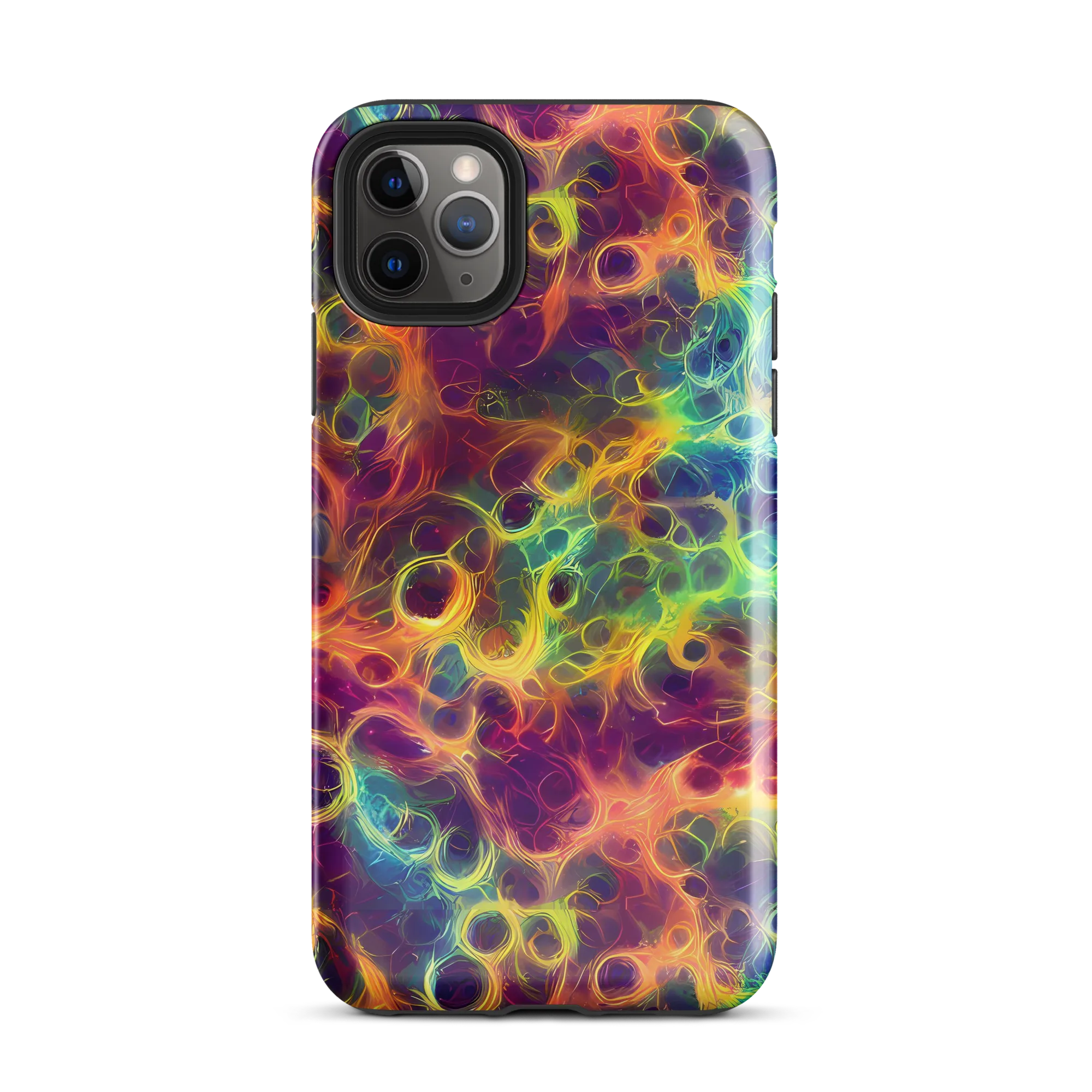 Neon Whorl on Tough Case for iPhone® — Front