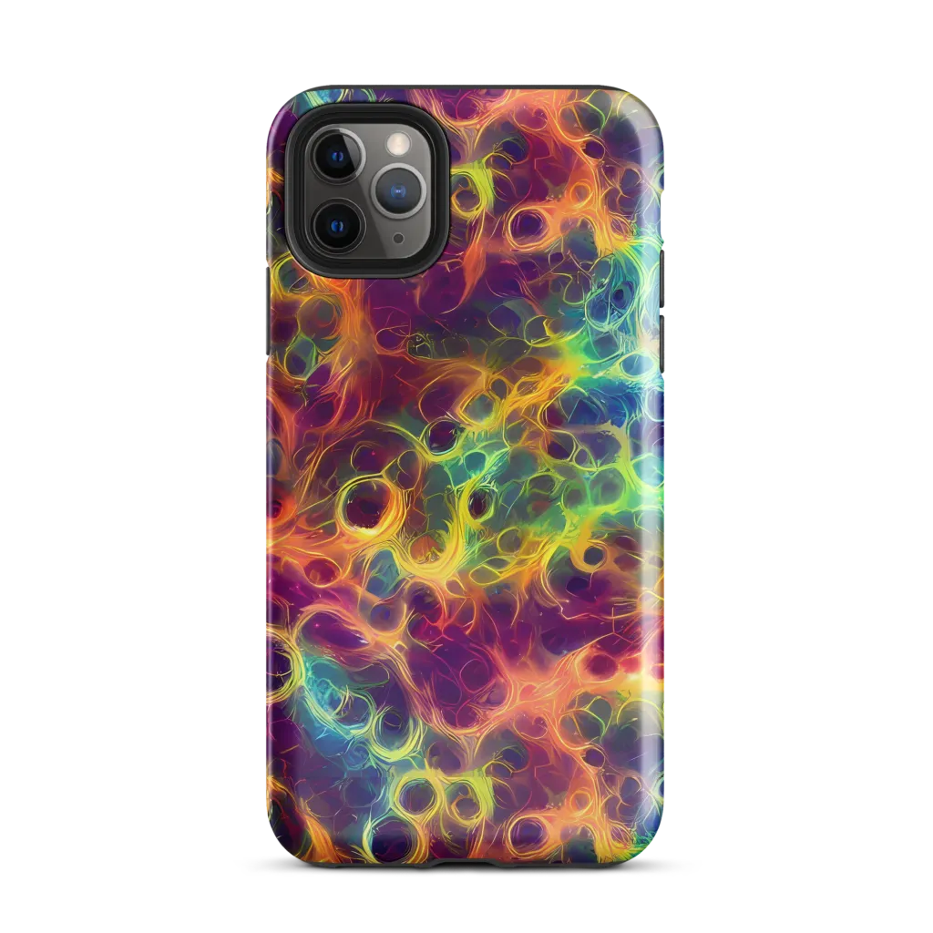 Neon Whorl on Tough Case for iPhone® — Front