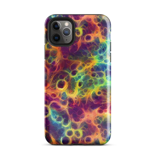 Neon Whorl on a Tough Case for iPhone®