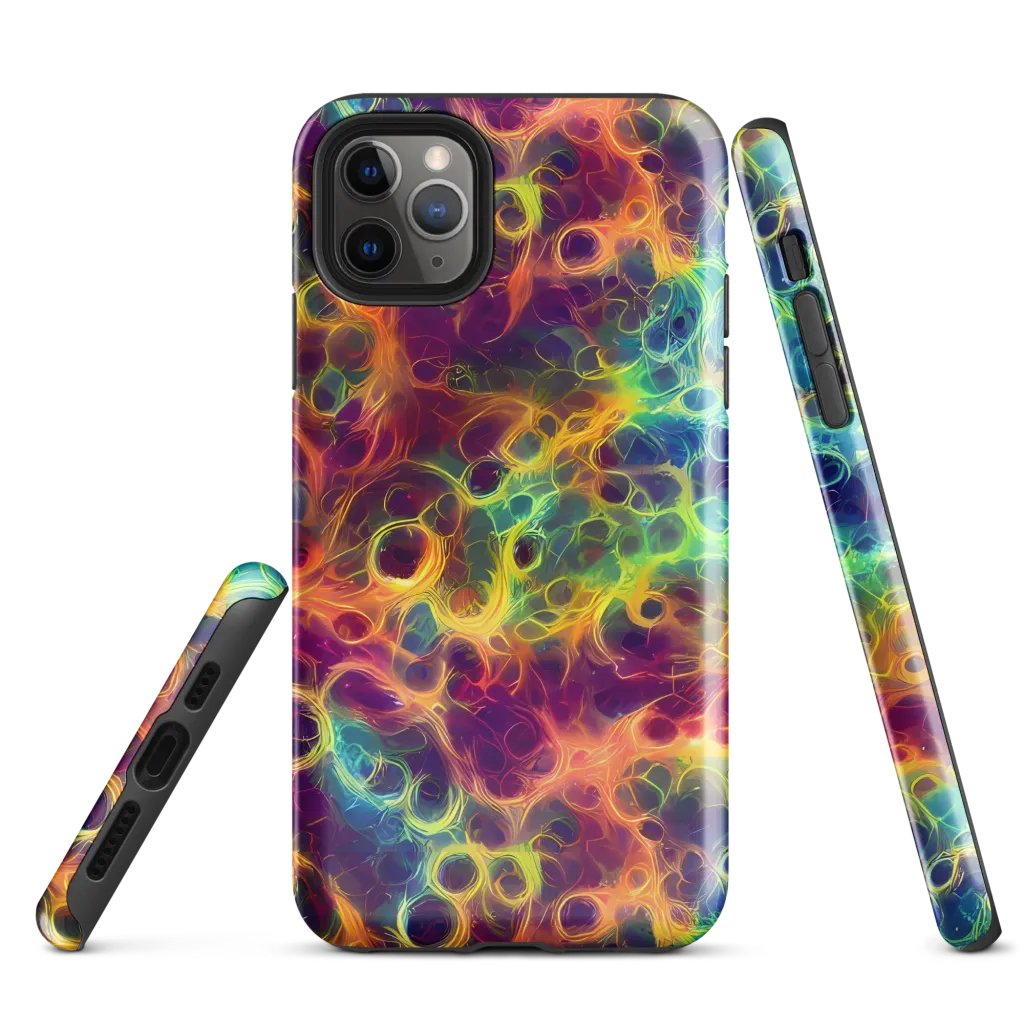 Neon Whorl on Tough Case for iPhone® — Front