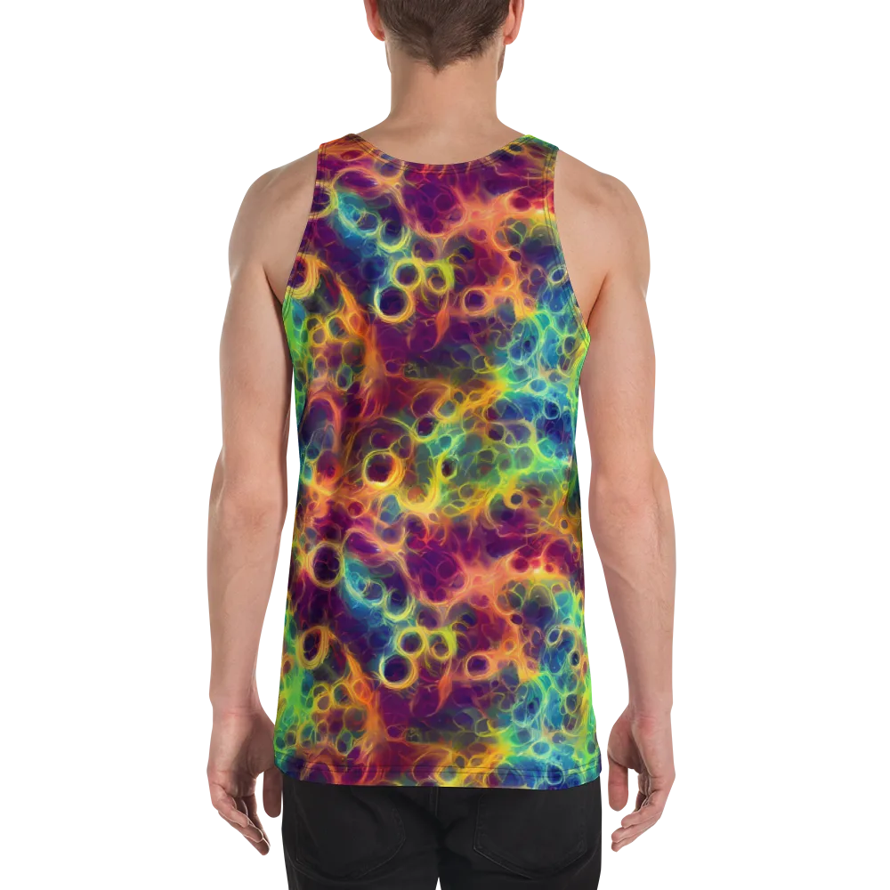 Neon Whorl on Men's Tank Top — Back