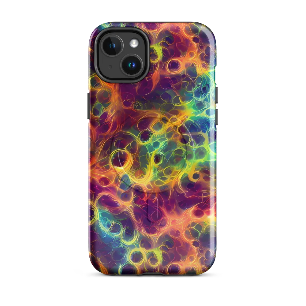 Neon Whorl on MagSafe Tough Case for iPhone® — Front