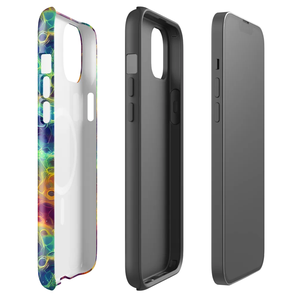 Neon Whorl on MagSafe Tough Case for iPhone® — Front