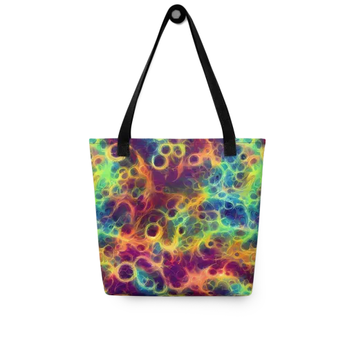 Neon Whorl on a Tote Bag