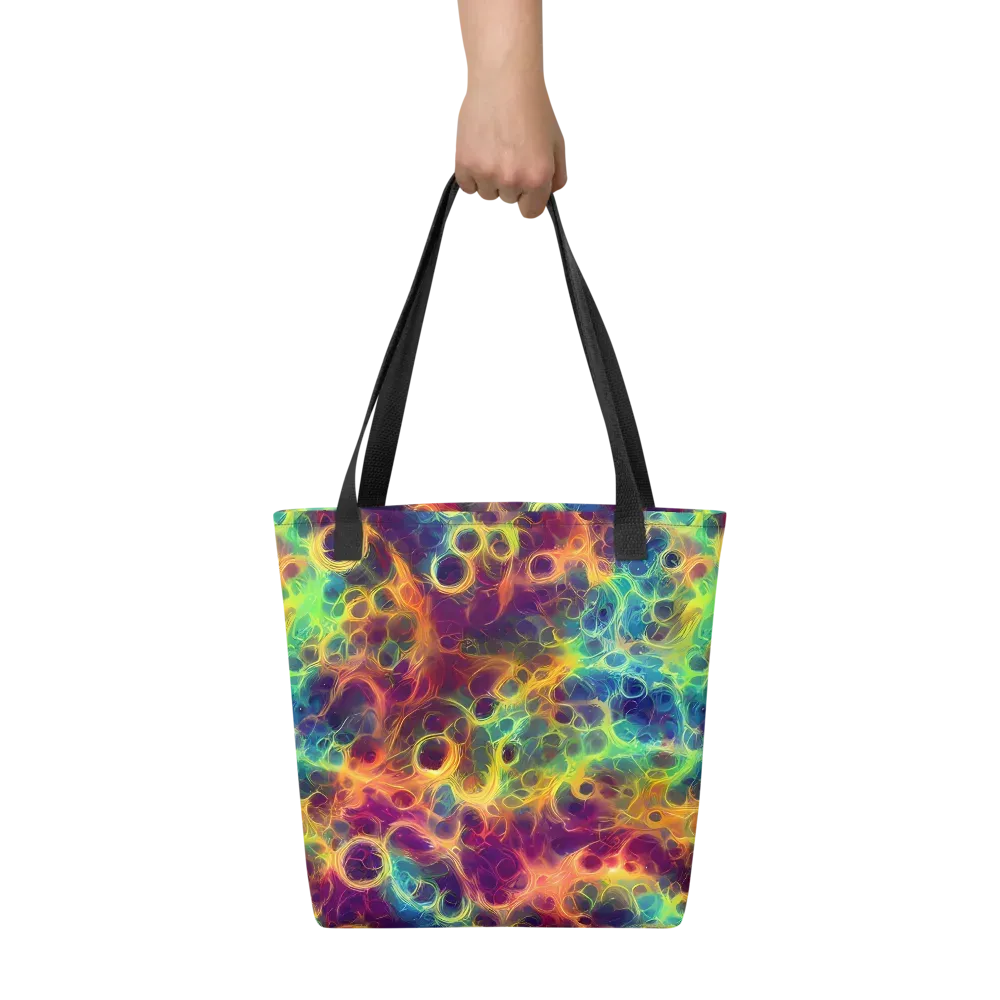 Neon Whorl on Tote Bag — Front