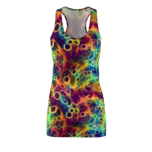 Neon Whorl on a Racerback Dress