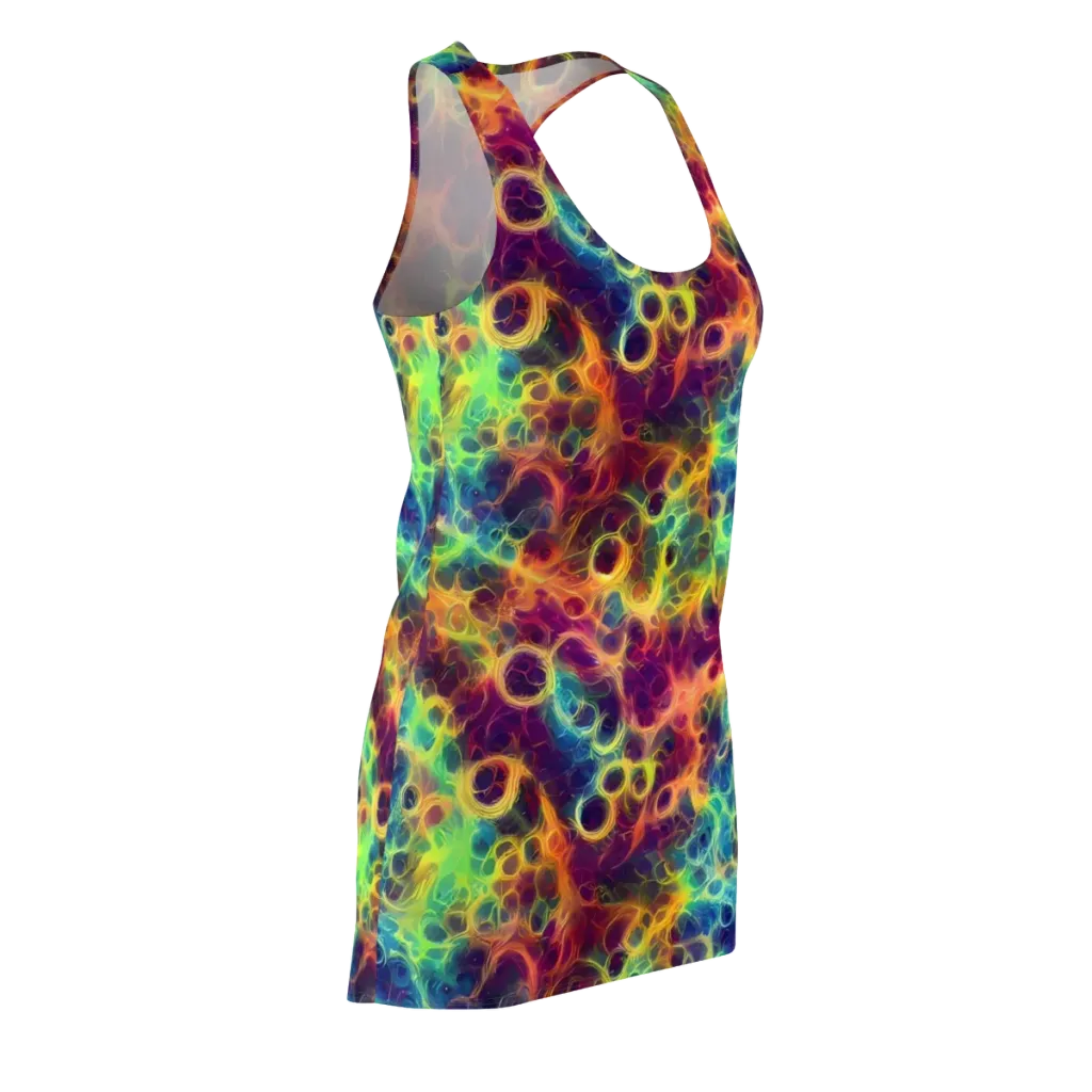 Neon Whorl on Racerback Dress — Front Side
