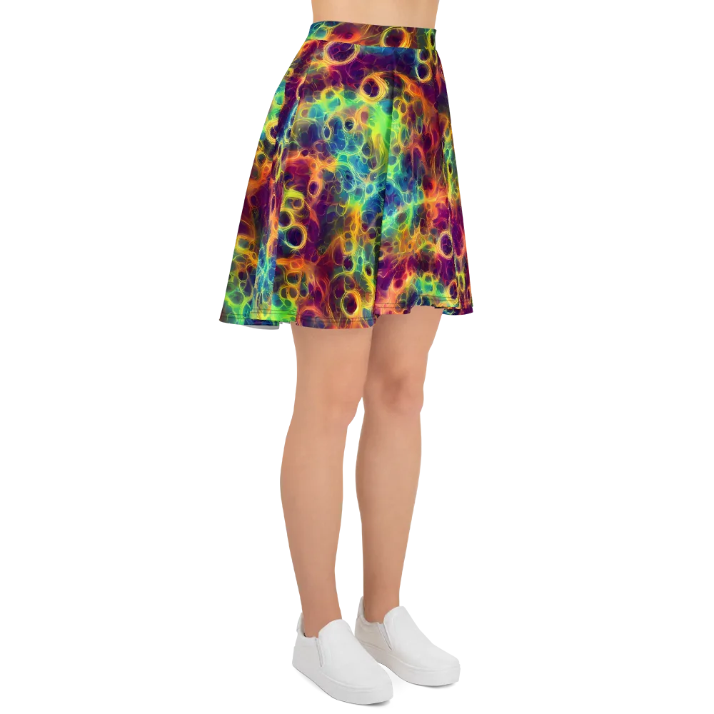 Neon Whorl on Skater Skirt — Right