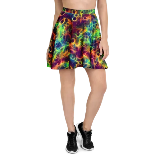 Neon Whorl on a Skater Skirt