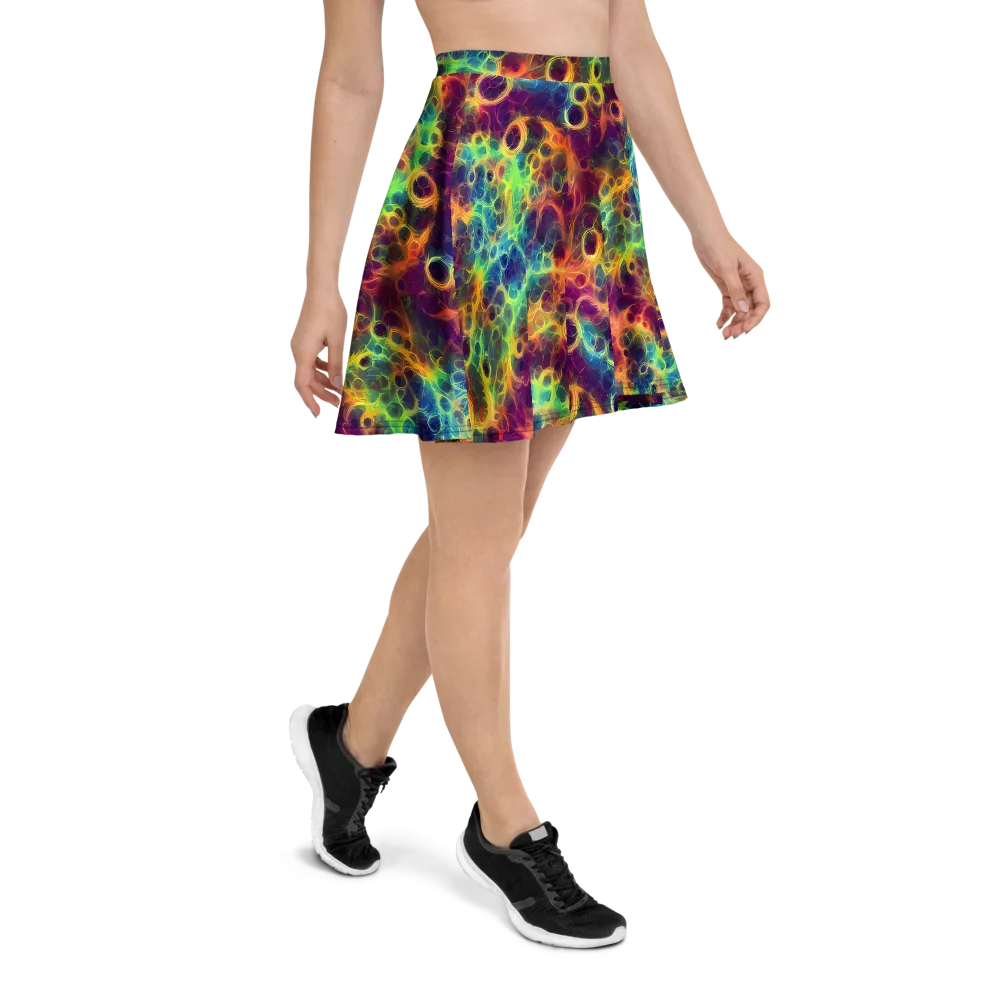 Neon Whorl on Skater Skirt — Right