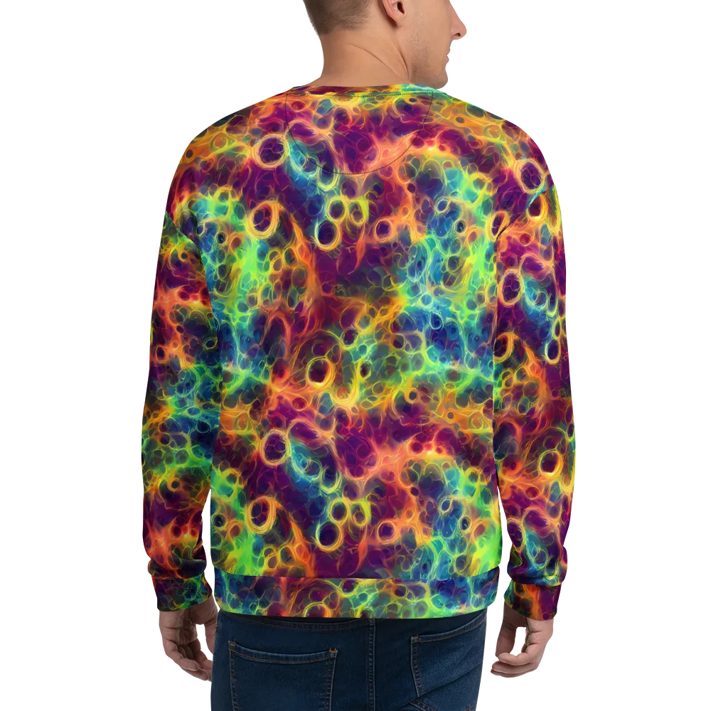 Neon Whorl on Sweatshirt — Back