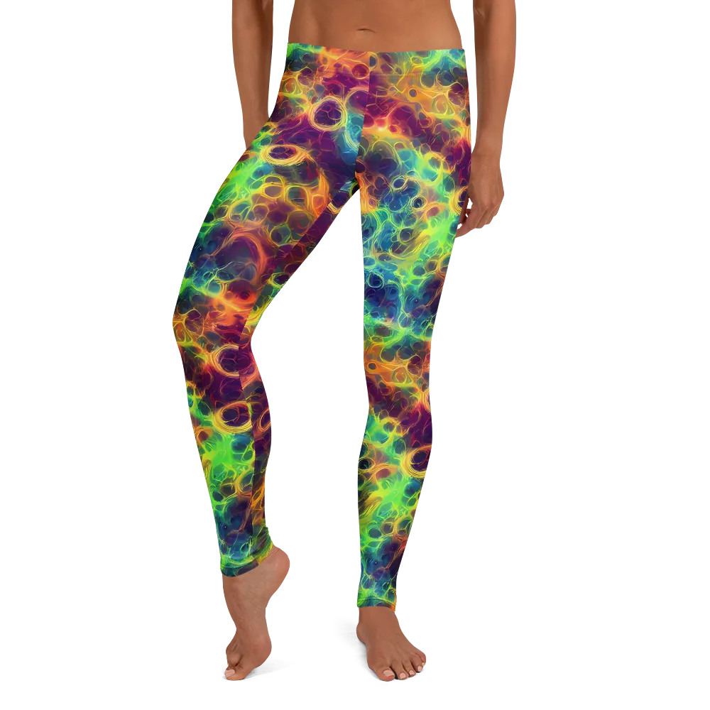 Neon Whorl on Leggings — Front