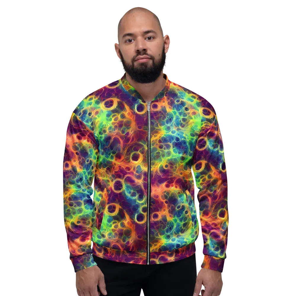Neon Whorl on Bomber Jacket — Front