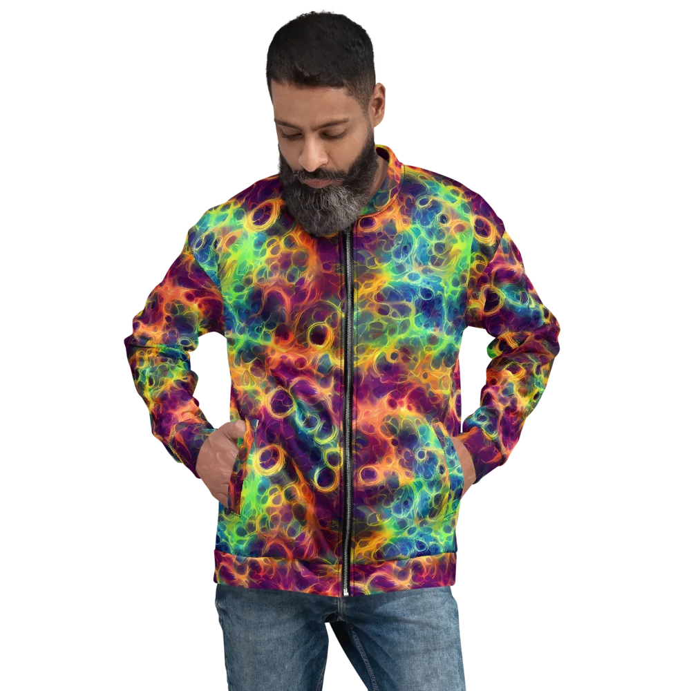 Neon Whorl on Bomber Jacket — Front