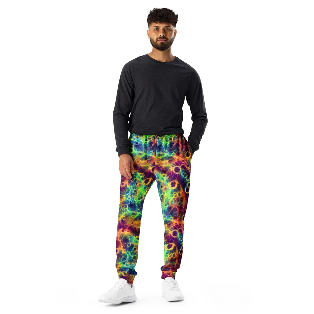 Neon Whorl on Men's Joggers — Front