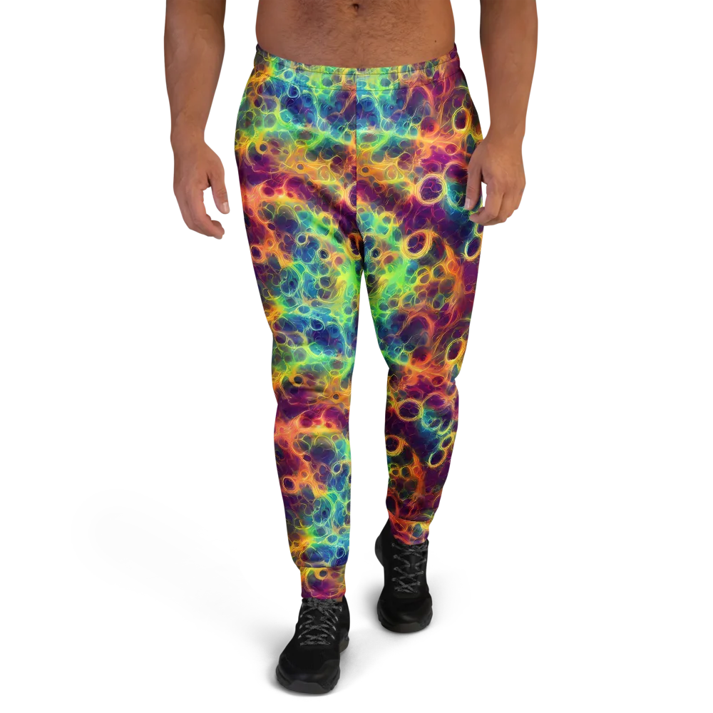 Neon Whorl on Men's Joggers — Front