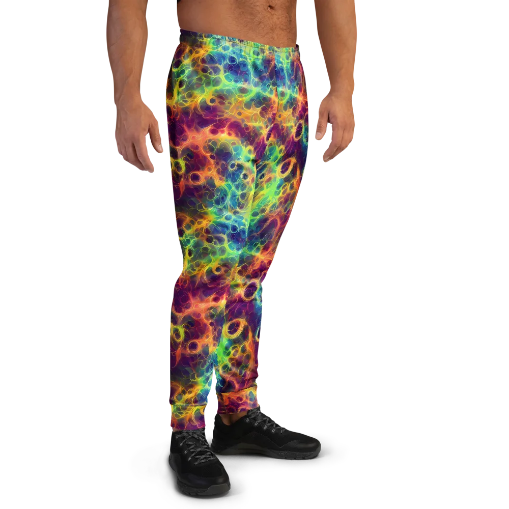 Neon Whorl on Men's Joggers — Right