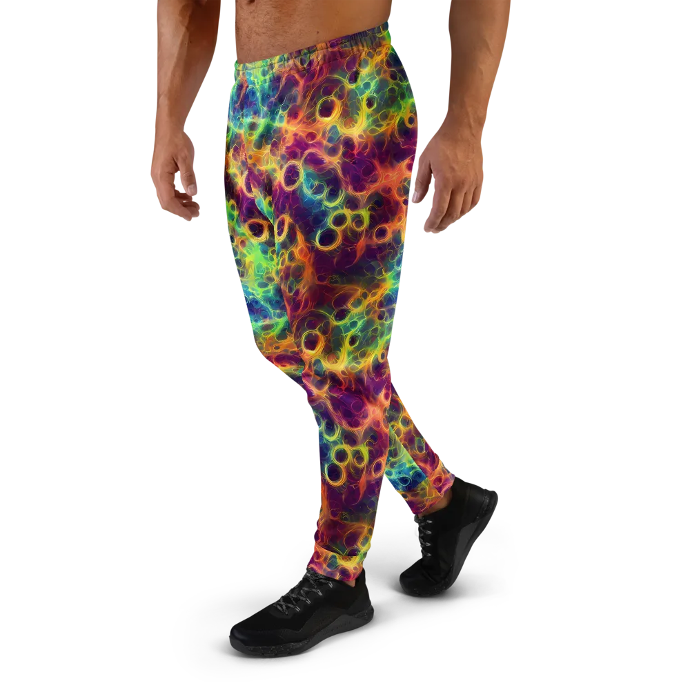 Neon Whorl on Men's Joggers — Left