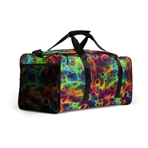 Neon Whorl on a Duffle Bag