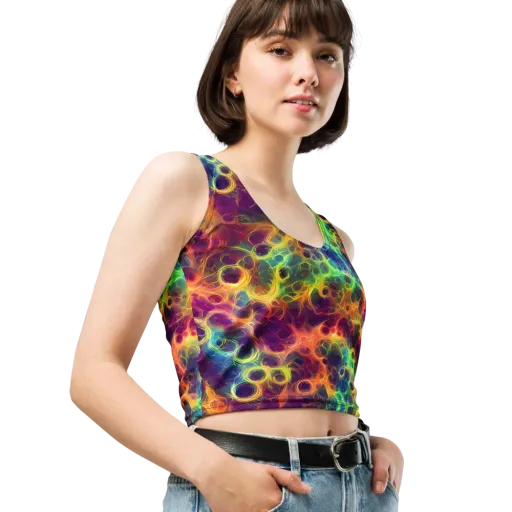 Neon Whorl on a Crop Top