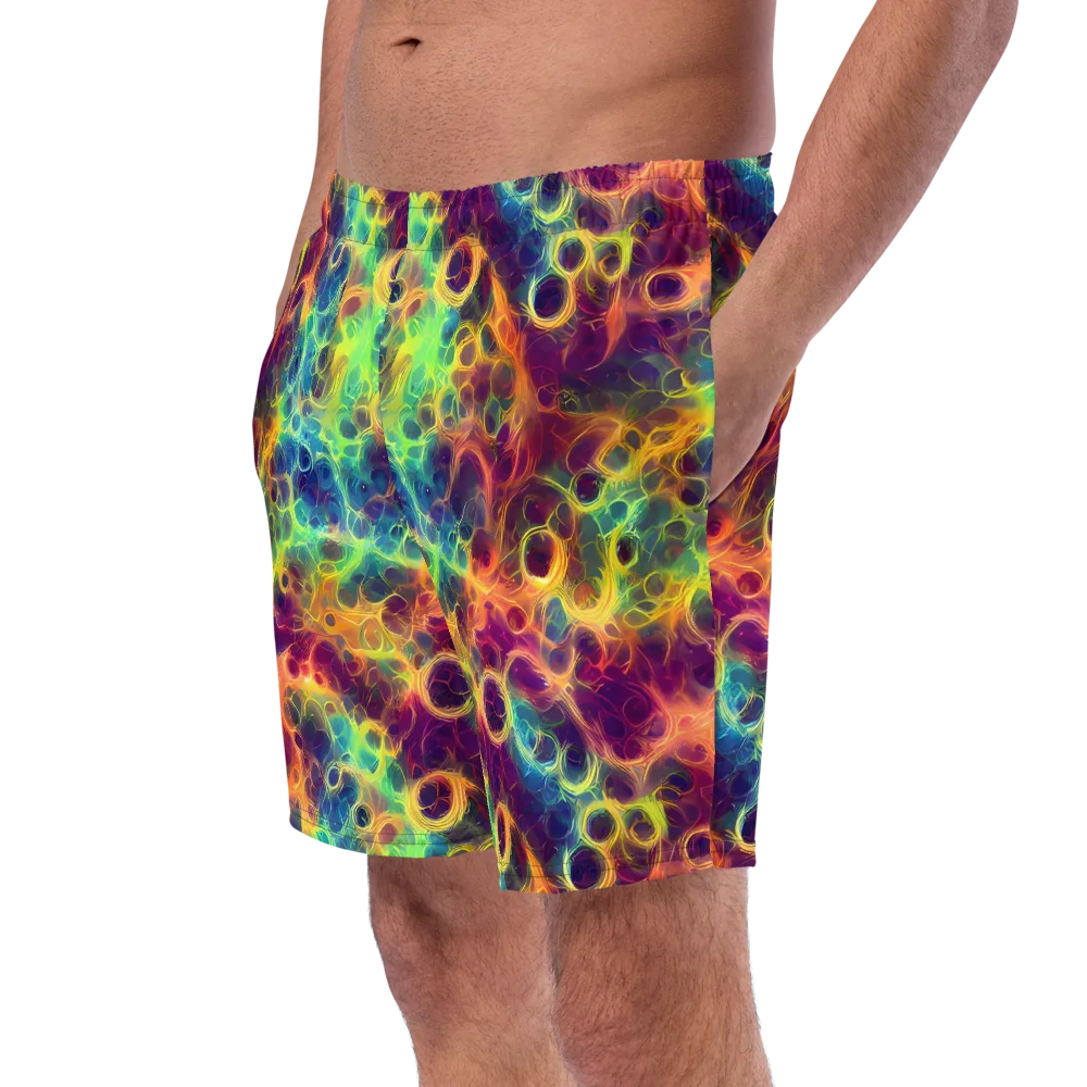 Neon Whorl on Swim Trunks — Left Front