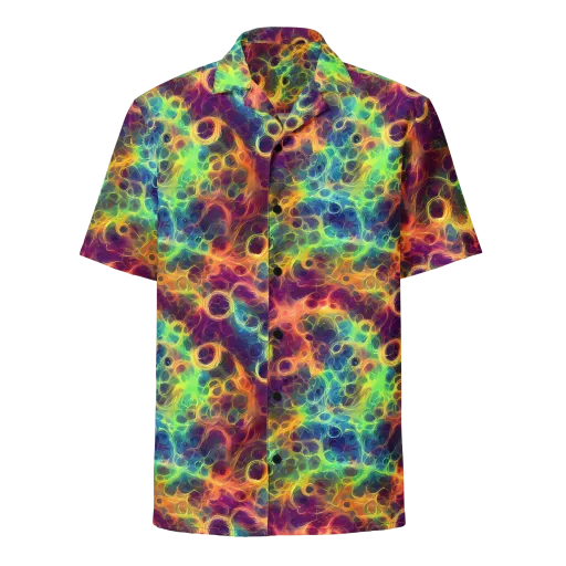 Neon Whorl on a Button Shirt